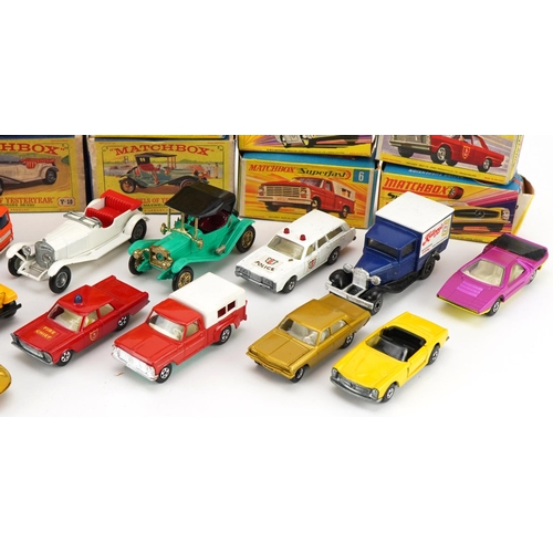 2032 - Vintage and later diecast vehicles, mostly with boxes including Matchbox Superfast and Matchbox Mode... 