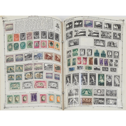 2533 - Collection of world stamps arranged in The Crown World Stamp Album