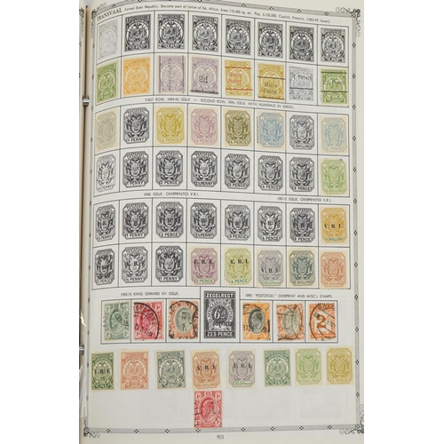 2533 - Collection of world stamps arranged in The Crown World Stamp Album