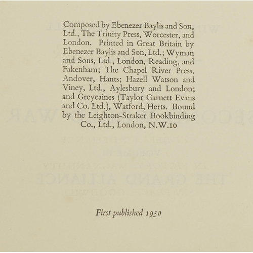 2280 - The Second World War, three hardback books with dust jackets by Winston Churchill comprising volumes... 