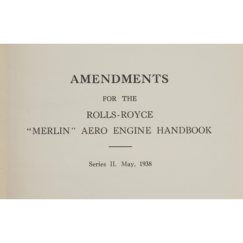 2294A - Motoring interest hardback handbook for the Installation, Running and Maintenance of Rolls Royce Mer... 