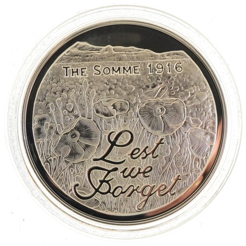 2416 - 2006 silver proof coin with fitted case commemorating the 90th Anniversary of The Battle of the Somm... 