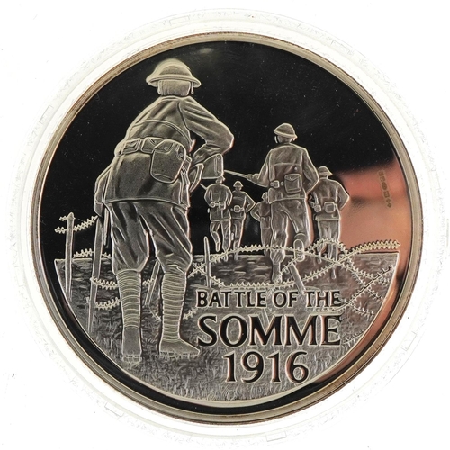 2416 - 2006 silver proof coin with fitted case commemorating the 90th Anniversary of The Battle of the Somm... 