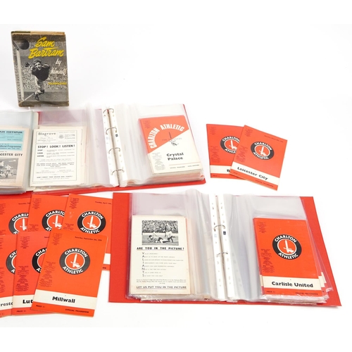 2263 - Collection of 1950s and later football ephemera, some world cup, including Charlton Athletic, West H... 