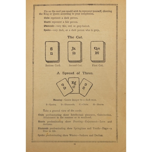 2282 - Early 20th century Foulsham's Fortune Telling by Cards booklet published London W Foulsham & Co Ltd,... 