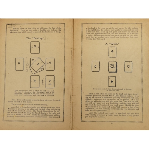 2282 - Early 20th century Foulsham's Fortune Telling by Cards booklet published London W Foulsham & Co Ltd,... 