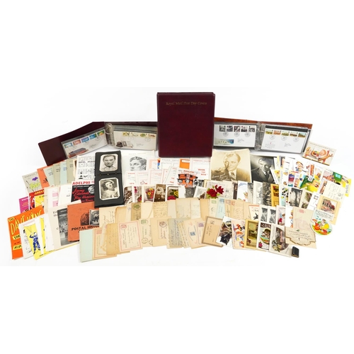 2538 - Antique and later ephemera including postal history, theatre programmes, postcards and first day cov... 