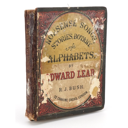 2268 - Nonsense Songs, Stories, Botany and Alphabets hardback book by Edward Lear, published London Robert ... 