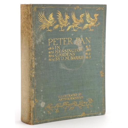 2286 - Peter Pan in Kensington Gardens, hardback book with coloured plates by J M Barrie, illustrated by Ar... 