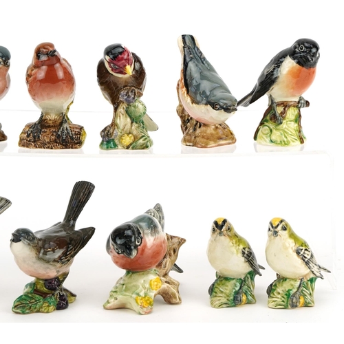 1192 - Eleven Beswick birds including Nuthatch, Grey Wagtail and Goldcrest, the largest 8.5cm high