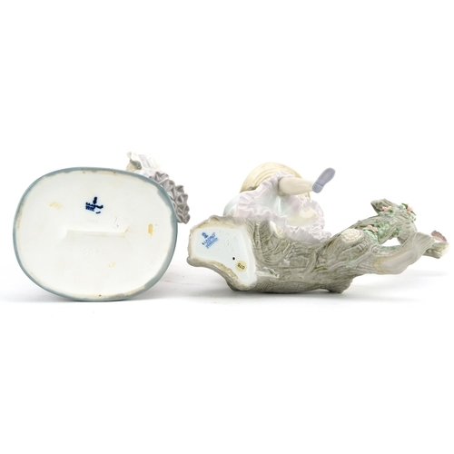 1211 - Two Lladro porcelain figures comprising Bedtime 5347 and Springtime Friends  6140, the largest 27cm ... 