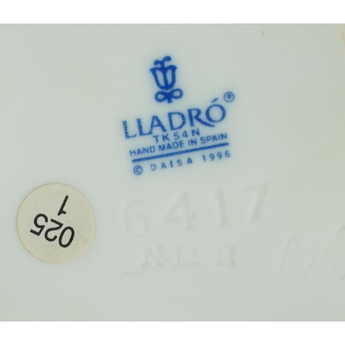 1206 - Five Lladro porcelain figures and animals comprising numbers 5448, 5649, 5455, 6417 and 4895, the la... 