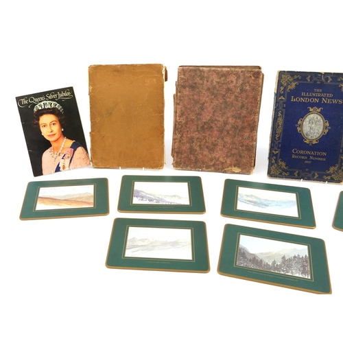 1278 - Commemorative Jubilee programmes, scrap albums and Prince of Wales table mats