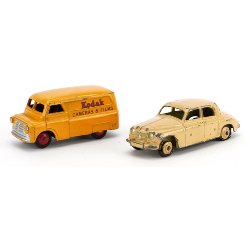 2019 - Two vintage Dinky Toys diecast vehicles with boxes comprising Bedford 10 cwt Van Dinky Toys 482 and ... 