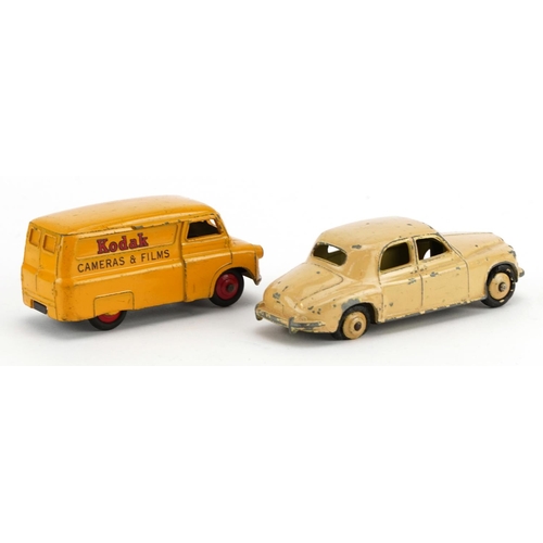 2019 - Two vintage Dinky Toys diecast vehicles with boxes comprising Bedford 10 cwt Van Dinky Toys 482 and ... 