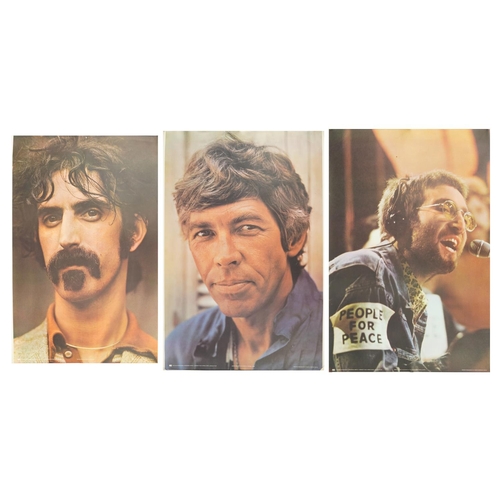 2315 - Three vintage Pace 1970-1971 Pace International posters comprising James Coburn, John Lennon and Fra... 