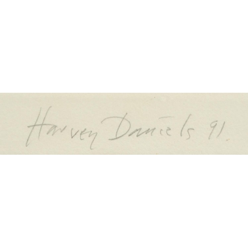 161 - Harvey Morton Daniels '91 - Coral and Red, pencil signed screen print in colour with blind stamp, in... 