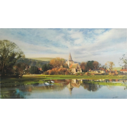 1600 - Frank Wootton - Alfriston, Autumn, pencil signed print in colour, limited edition 361/650 with certi... 