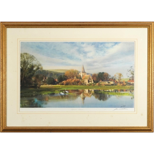 1600 - Frank Wootton - Alfriston, Autumn, pencil signed print in colour, limited edition 361/650 with certi... 