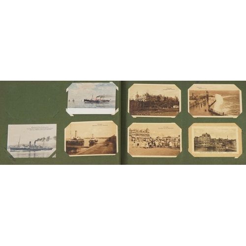 2237 - 19th century and later European postcards arranged in an album, some real photographic, including Pa... 