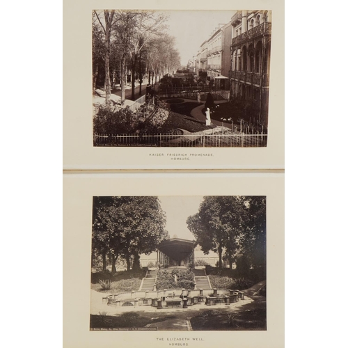 2236 - 19th century English and European social history black and white photographs arranged in an album in... 