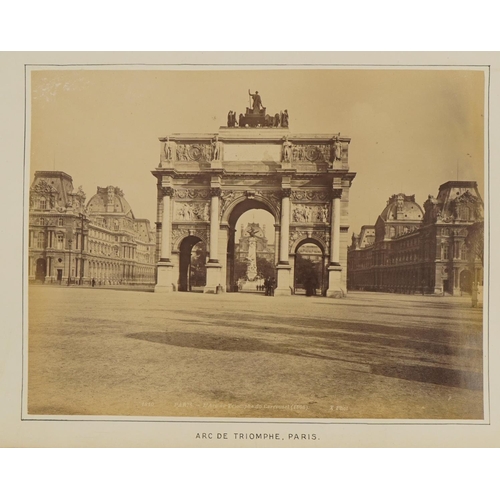 2236 - 19th century English and European social history black and white photographs arranged in an album in... 