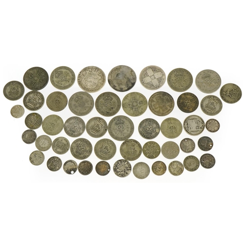 2385 - Victorian and later British coinage including Gothic florin and 1817 half crown, 255g