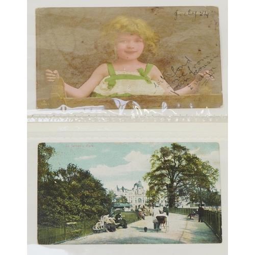 2258 - Edwardian and later greetings and topographical postcards arranged in two albums including Carlisle ... 