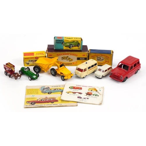 2038 - Vintage toys, predominantly diecast including Corgi Toys BRM Formula 1 Grand Prix Racing Car 152 wit... 