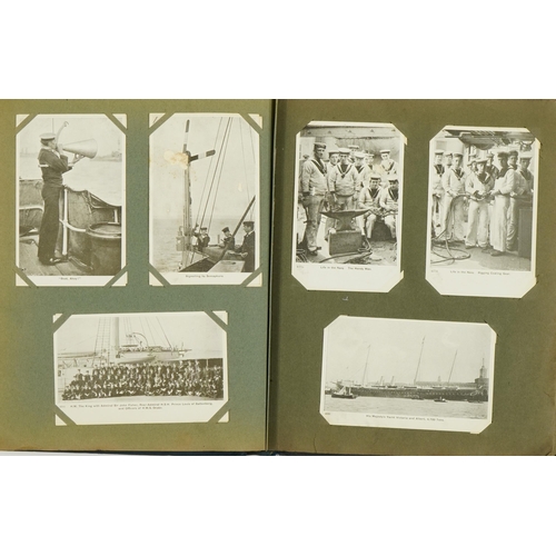 2246 - Good collection of early 20th century and later naval and shipping interest postcards, some black an... 