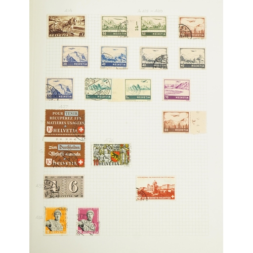 2528 - Album of foreign stamps noted Switzerland and China