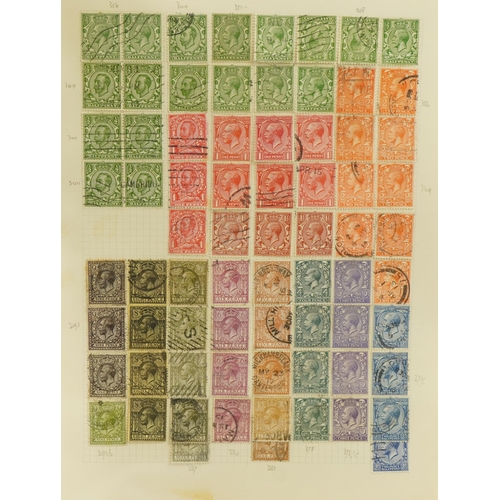 2511 - Collection of George V stamps on five pages