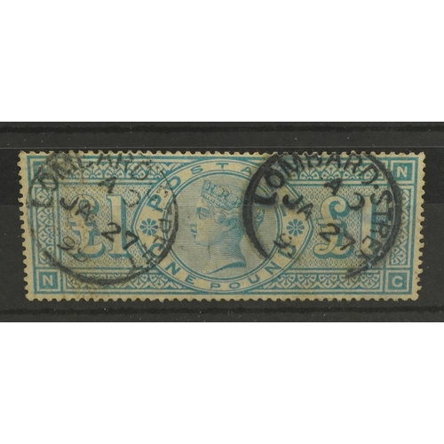 2508 - Queen Victoria green-grey one pound stamp