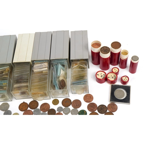 2470 - Large collection of British coinage including sixpences, threepences and pennies