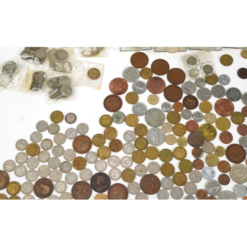 2470 - Large collection of British coinage including sixpences, threepences and pennies