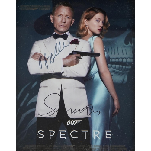 2481 - Two James Bond interest Daniel Craig photographs including Spectre and one signed in ink by the acto... 