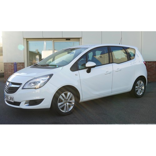 2015 manual Vauxhall S-D Monocab Meriva Life, 1.4 petrol five door hatchback, Reg GY65 JVV, One owner from new, 5203 miles, MOT exp Nov 2022, Sorn, with V5 and two keys. This is being sold as part of a deceased estate without Warranty