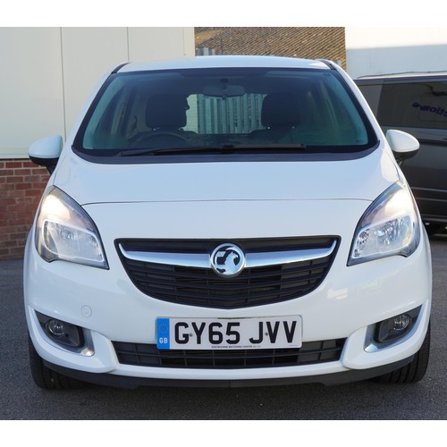 1001 - 2015 manual Vauxhall S-D Monocab Meriva Life, 1.4 petrol five door hatchback, Reg GY65 JVV, One owne... 