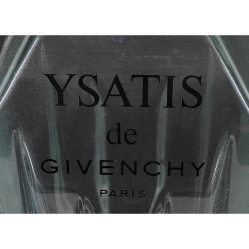 78 - Large Givenchy Ysatis advertising shop display dummy perfume bottle, 40cm high