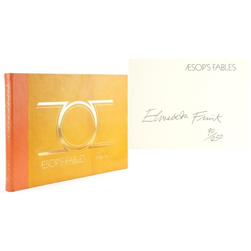 2266 - Aesop's Fables by Elizabeth Frink, hardback book with slip case signed by Elizabeth Frink, limited e...
