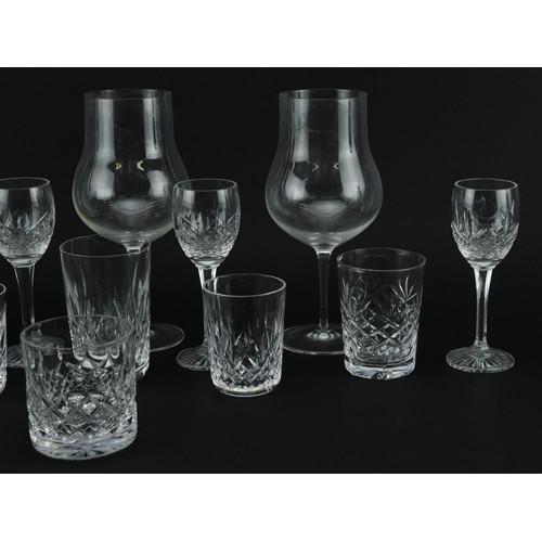 1246 - Crystal and glassware including four Stuart Crystal glasses and a pair of drinking glasses and three... 