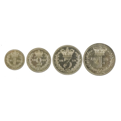 Victoria Young Head 1852 Maundy coin set