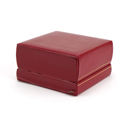 3857 - Omega red leatherette watch box