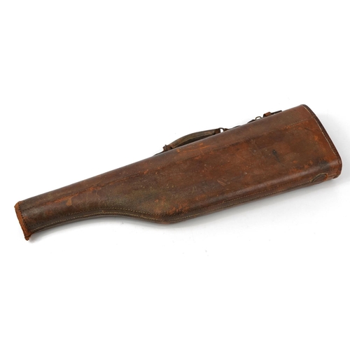 876 - Military interest leg of mutton gun case, 74cm in length