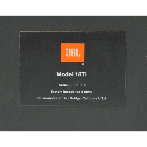 1528 - Pair of JBL18Ti shelf speakers, 39.5cm high