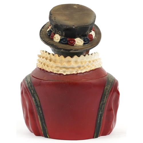 294 - Vintage Rubberoid ice bucket in the form of a Beefeater, 27.5cm high