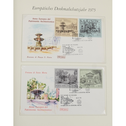 776 - Collection of European stamps, covers and cards including Italian and German examples arranged in a ... 