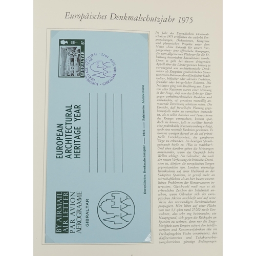 776 - Collection of European stamps, covers and cards including Italian and German examples arranged in a ... 