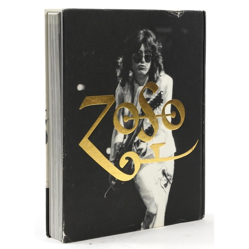 730 - Jimmy Page by Jimmy Page, hardback book signed by Jimmy Page and inscribed Cole really good working ... 