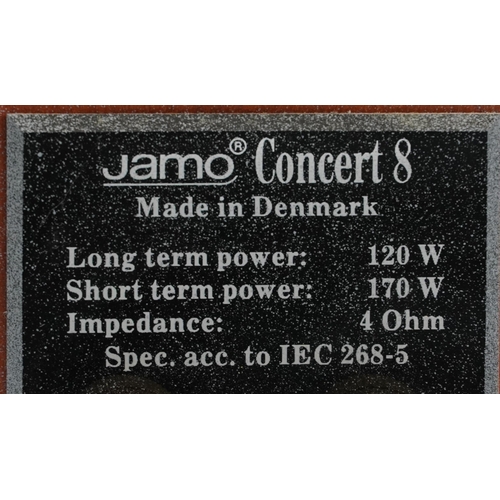 1529 - Pair of Jamo Concert 8 shelf speakers and a Jamo Concert Centre speaker